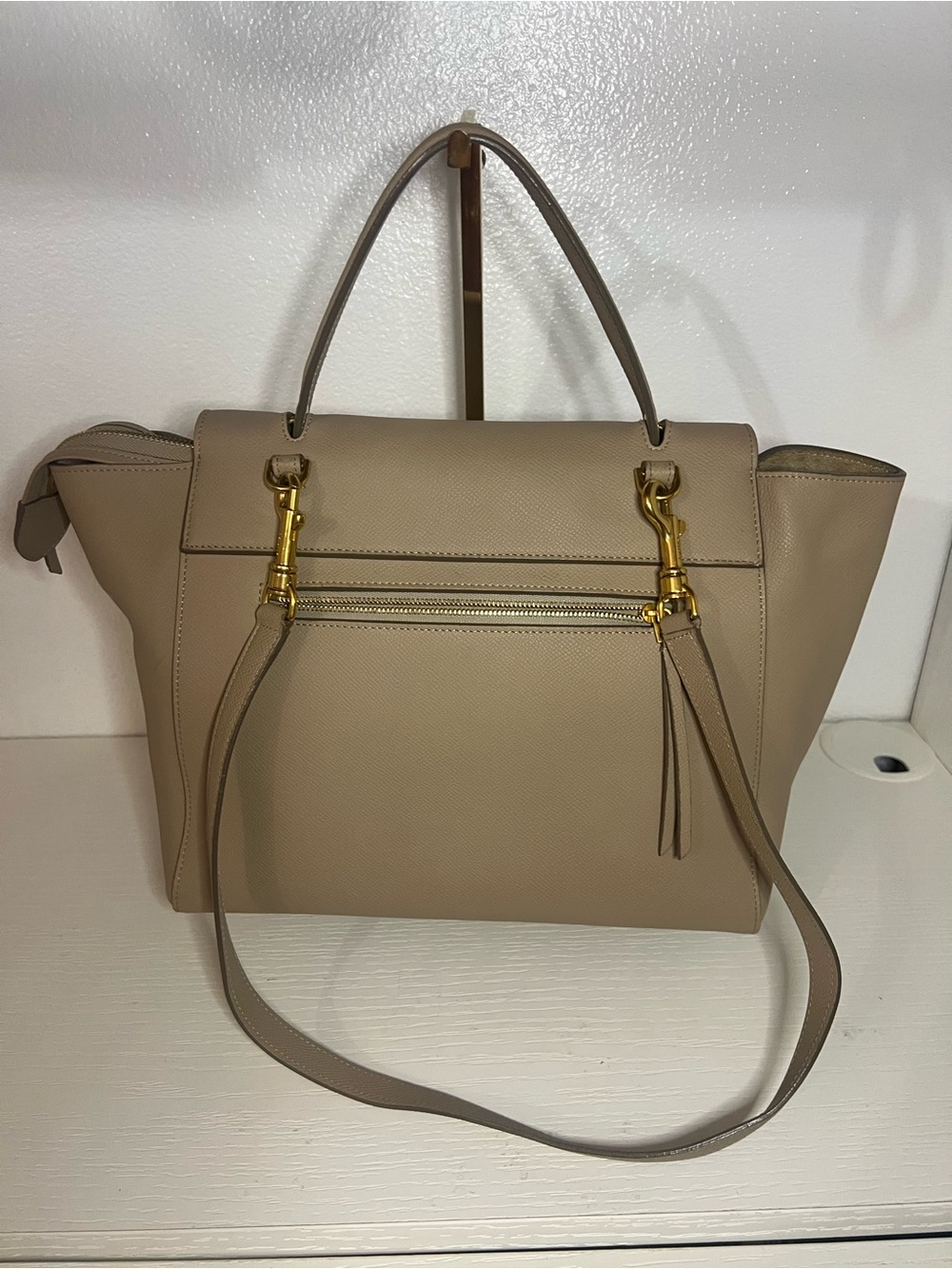 Celine Belt Bag Mini Beige Leather Handbag - Picture 6 of 16